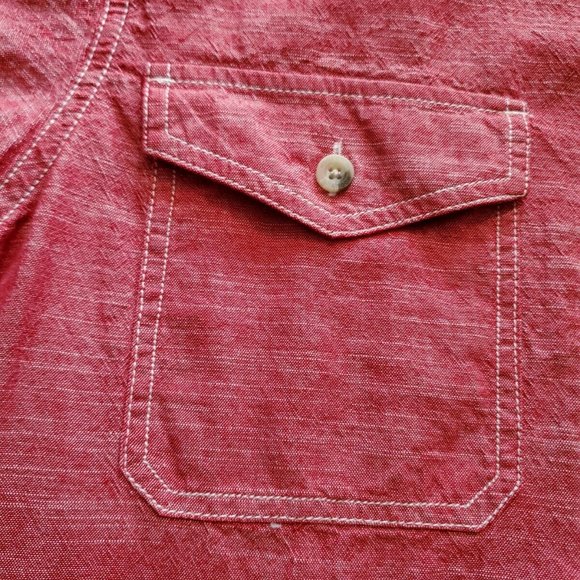 WOOLRICH Button Down Short Sleeve Shirt Mens Size M Medium - Picture 9 of 11